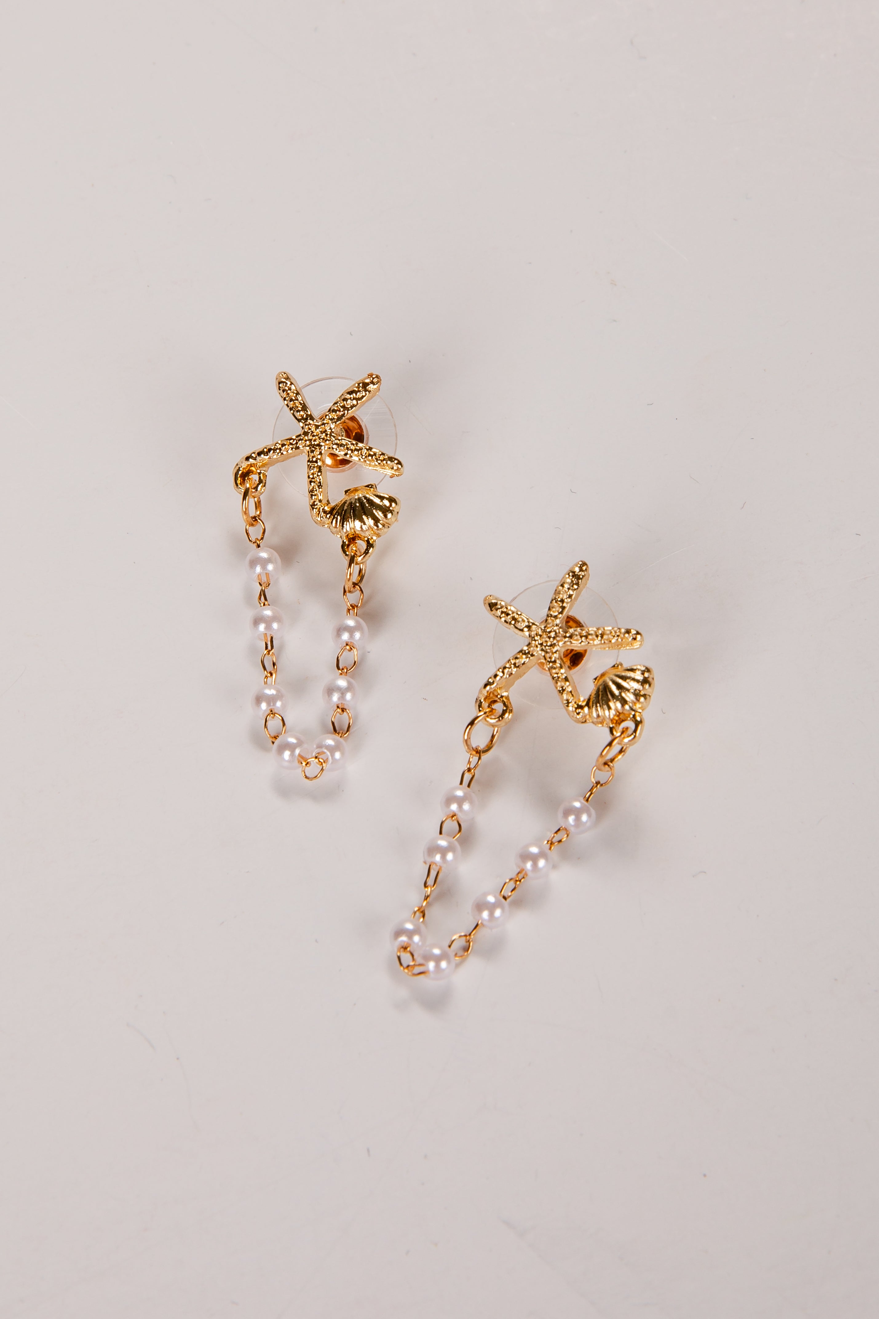 Aubri Pearl Drop Cream Earrings