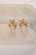 Aubri Pearl Drop Cream Earrings