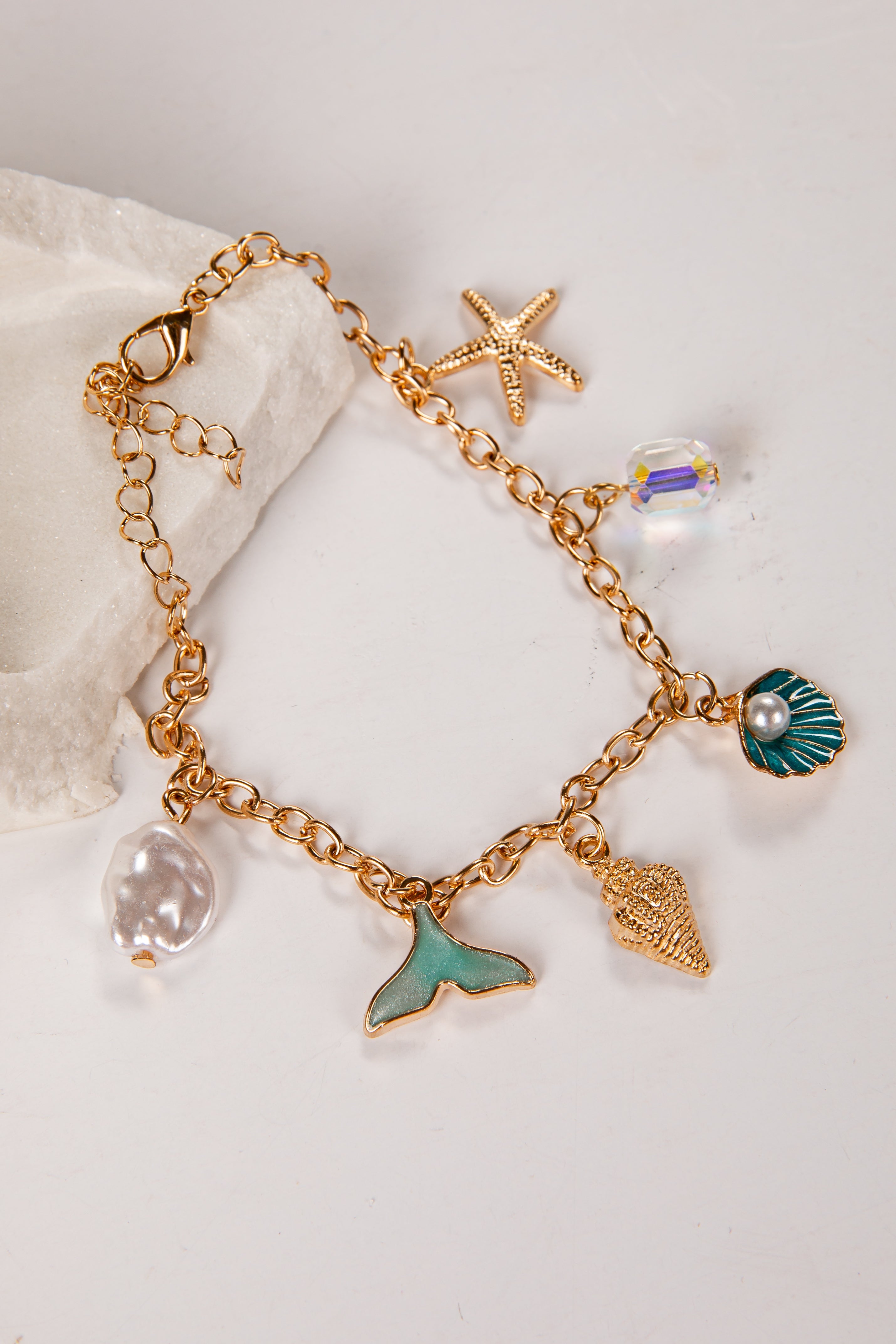 Delaney Drift Gold Charm Bracelet