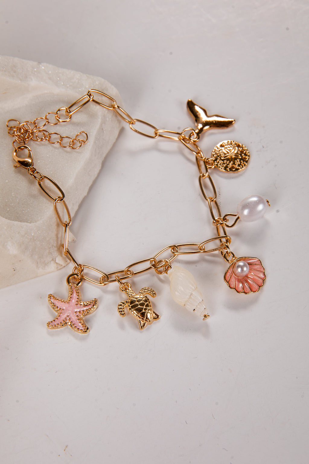 Sailor Shoreline Gold Charm Bracelet